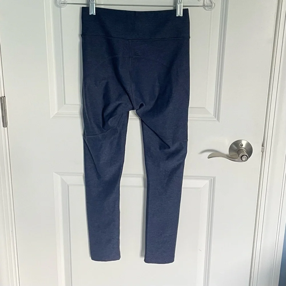 Outdoor Voices two-tone colorblock blue black Leggings 47154